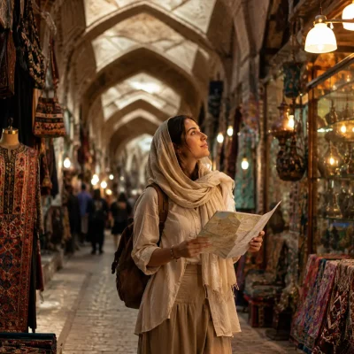 Iran travel tips for exploring a traditional bazaar